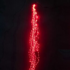 Гирлянда Лучи Росы 25*2.5 м, 700 красных MINILED ламп, проволока - цветной шнур BEAUTY LED фото 1