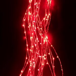 Гирлянда Лучи Росы 25*2.5 м, 700 красных MINILED ламп, проволока - цветной шнур BEAUTY LED фото 2