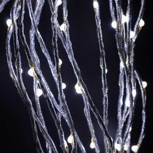 Гирлянда Лучи Росы 20*1.5 м, 350 холодных белых MINILED ламп, проволока - цветной шнур, IP20 BEAUTY LED фото 2
