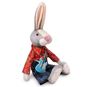 Мягкая игрушка Кролик Бадди - Лето солнце рок-н-ролл 28 см