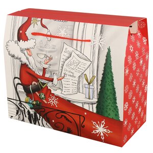 Подарочный пакет-коробка Sweet Christmas - Утро Санты 28*23 см Due Esse Christmas фото 2
