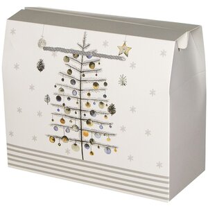 Подарочный пакет-коробка Fairy Tale - Новогодняя Ёлочка 23*28 см Due Esse Christmas фото 1