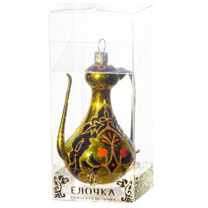 Стеклянная елочная игрушка Кувшинчик 8 см, подвеска Фабрика Елочка фото 2