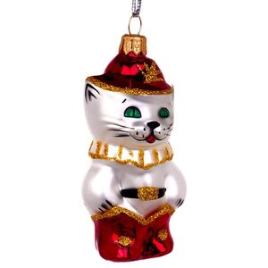 Стеклянная елочная игрушка Кот в Сапогах 8 см, подвеска Фабрика Елочка фото 4