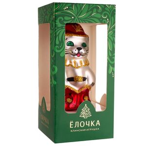 Стеклянная елочная игрушка Кот в Сапогах 8 см, подвеска Фабрика Елочка фото 5