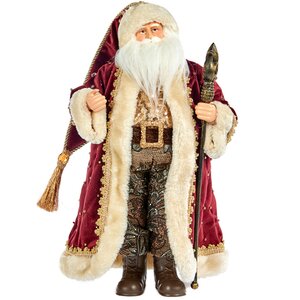 Фигура Санта Клаус - Придворный волшебник в бордовом наряде 45 см Goodwill фото 1