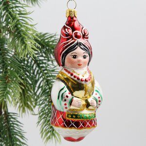 Набор стеклянных елочных игрушек Черевички 7-11 см, 6 шт, подвеска Фабрика Елочка фото 7