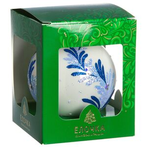 Стеклянный елочный шар Грация 7 см Фабрика Елочка фото 2