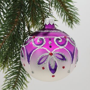 Стеклянный елочный шар Откровение 7 см фиолетовый Фабрика Елочка фото 1