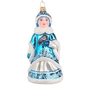 Набор стеклянных елочных игрушек Новогоднее волшебство 12-13 см, 2 шт Фабрика Елочка фото 5