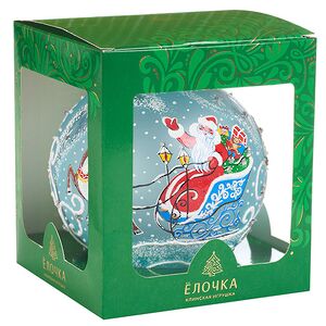 Стеклянный елочный шар Северная сказка 11 см Фабрика Елочка фото 5