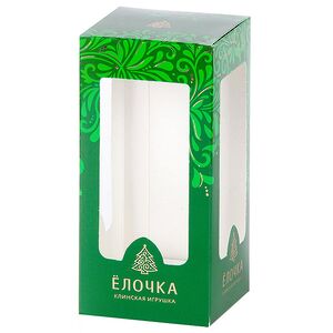 Стеклянная елочная игрушка Елочка 10 см зеленая, подвеска Фабрика Елочка фото 2