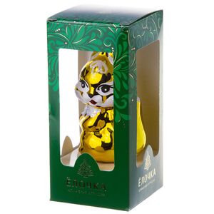 Стеклянная елочная игрушка Белочка 8 см, подвеска Фабрика Елочка фото 2