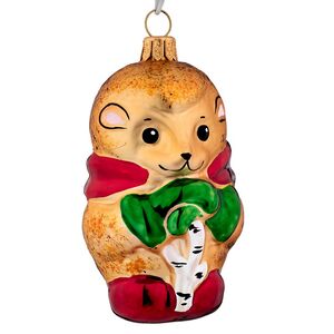 Елочная игрушка Ёжик Сёма 9 см, стекло Фабрика Елочка фото 4