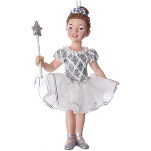 Елочная игрушка Балерина Софи - Перламутровый вальс 11 см, подвеска
