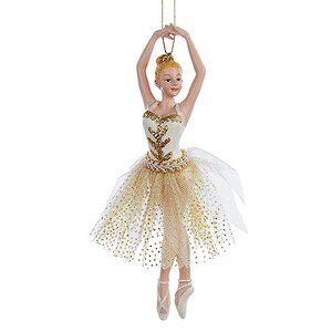 Елочное украшение Балерина Аврора блондинка 18 см, подвеска Kurts Adler фото 1