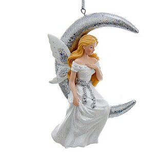 Елочное украшение Лунная Фея блондинка 12 см, подвеска Kurts Adler фото 1