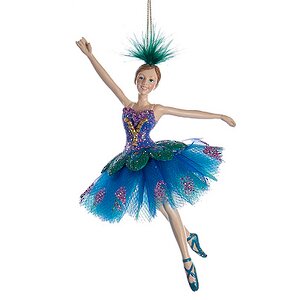 Елочная игрушка Балерина-Павлин грациозная 15 см, подвеска Kurts Adler фото 1