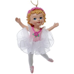 Елочное украшение Малышка-Балерина Шерил - Воздушные Танцы 10 см, подвеска Kurts Adler фото 1