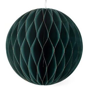Бумажный шар Soft Geometry 20 см зеленый Due Esse Christmas фото 1
