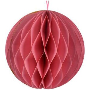 Бумажный шар Soft Geometry 30 см розовый Due Esse Christmas фото 1