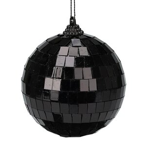 Новогоднее украшение Зеркальный Диско шар Black 10 см Koopman фото 1