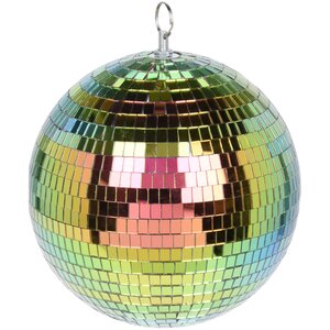 Новогоднее украшение Зеркальный Диско шар Rainbow 12 см
