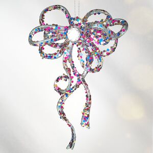 Елочная игрушка Бант Алиони 16*10*6 см голубой, подвеска Koopman фото 3