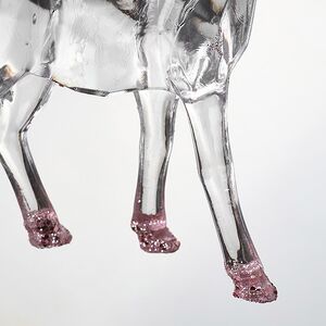 Елочная игрушка Олень Финолли 10 см с розовыми рогами, подвеска Koopman фото 6