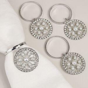 Кольца для салфеток Mandala Flower - Silver, 4 шт Koopman фото 2