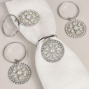 Кольца для салфеток Mandala Flower - Silver, 4 шт Koopman фото 4