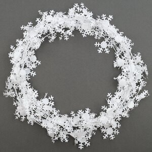Мишура Fugue Snowflake 5 м белая Koopman фото 2