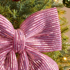 Бант на елку Splendente 30*26 см, розовый Koopman фото 2