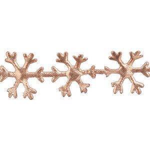 Декоративная фигурная лента Etincelant - Снежинки 7.5 м, бронзовая Koopman фото 2