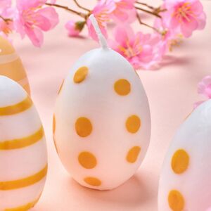 Пасхальные свечи Яйца: Bright Easter 6 см желтые, 6 шт Koopman фото 4