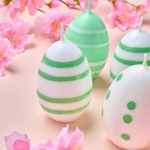 Пасхальные свечи Яйца: Bright Easter 6 см зеленые, 6 шт Koopman фото 5