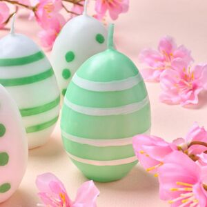 Пасхальные свечи Яйца: Bright Easter 6 см зеленые, 6 шт Koopman фото 4