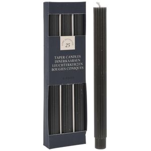 Высокие свечи Жоффруа 25 см, 3 шт, темно-серые Koopman фото 6