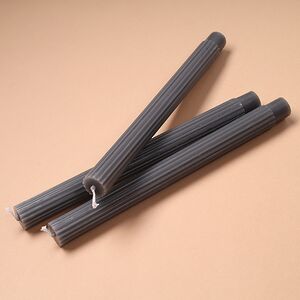 Высокие свечи Жоффруа 25 см, 3 шт, темно-серые Koopman фото 3