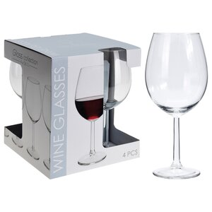 Набор бокалов для красного вина Кристалл 21 см, 4 шт, 580 мл Koopman фото 1