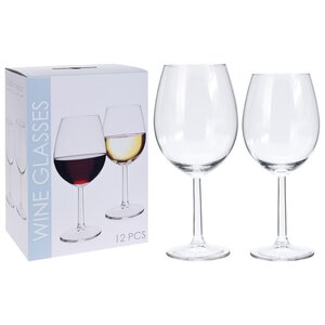 Набор бокалов для белого и красного вина Кристалл, 12 шт Koopman фото 1