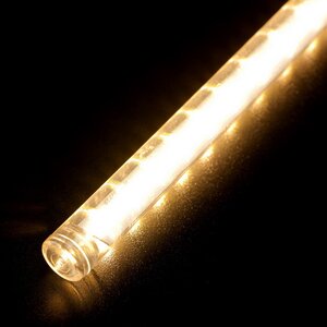 Светодиодная гирлянда Тающие Сосульки 5*0.3 м, 160 теплых белых LED ламп, черный ПВХ, 5 м, IP44 BEAUTY LED фото 2