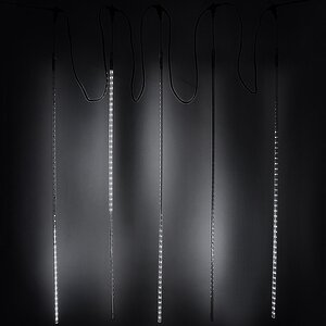 Светодиодная гирлянда Тающие Сосульки 5*1 м, 480 холодных белых LED ламп, черный ПВХ, 5 м, 12V, IP44 BEAUTY LED фото 1