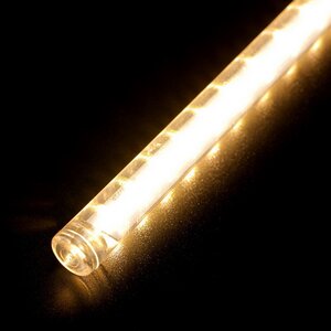 Светодиодная гирлянда Тающие Сосульки 5*1 м, 480 теплых белых LED ламп, черный ПВХ, 5 м, IP44 BEAUTY LED фото 2