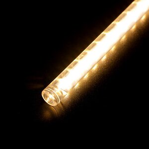 Светодиодная гирлянда Тающие Сосульки 10*0.5 м, 600 теплых белых LED ламп, черный ПВХ, 10 м, IP44 BEAUTY LED фото 3