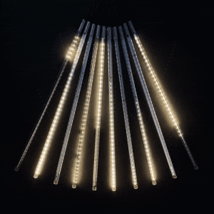 Светодиодная гирлянда Тающие Сосульки 10*0.5 м, 600 теплых белых LED ламп, черный ПВХ, 10 м, IP44 BEAUTY LED фото 4