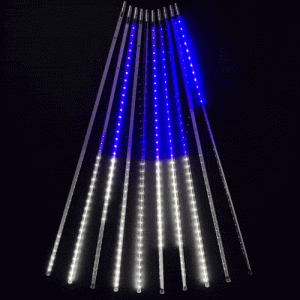 Светодиодная гирлянда Тающие Сосульки 10*0.5 м, 720 холодных белых/синих LED ламп, черный ПВХ, 10 м, IP44 BEAUTY LED фото 4