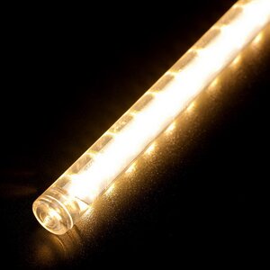 Светодиодная гирлянда Тающие Сосульки 10*0.5 м, 720 теплых белых LED ламп, черный ПВХ, 10 м, IP44 BEAUTY LED фото 2