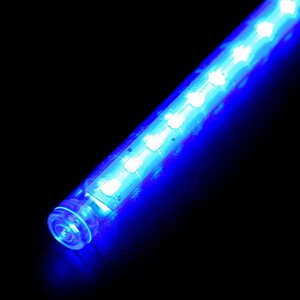 Светодиодная гирлянда Тающие Сосульки 10*0.8 м, 840 синих LED ламп, черный ПВХ, 10 м, IP44 BEAUTY LED фото 2