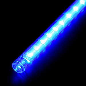 Светодиодная гирлянда Тающие Сосульки 10*0.8 м, 840 холодных белых/синих LED ламп, черный ПВХ, 10 м, IP44 BEAUTY LED фото 2